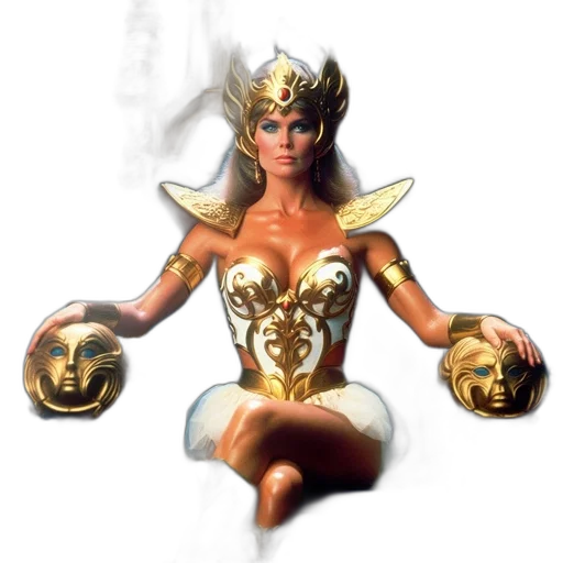 jewelry, crown, mask, staff transparent PNG cut-out
