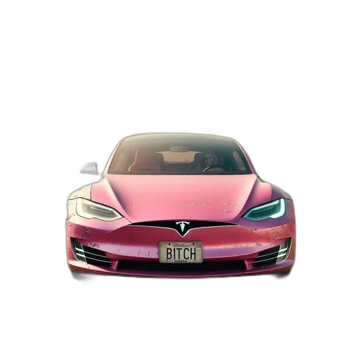 car, 3d render, vaporwave, concept art transparent PNG cut-out