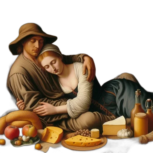 food, oil painting, photorealistic, concept art transparent PNG cut-out