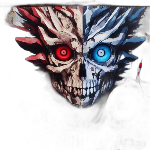 mask, face, concept art, comic book art transparent PNG cut-out