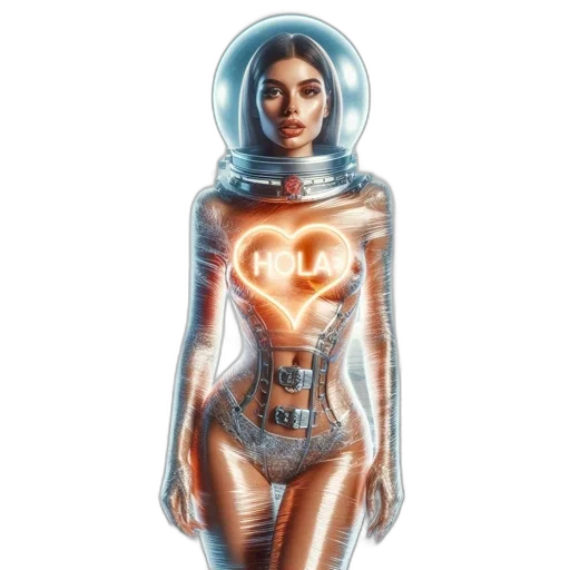dress, robot, jewelry, comic book art transparent PNG cut-out