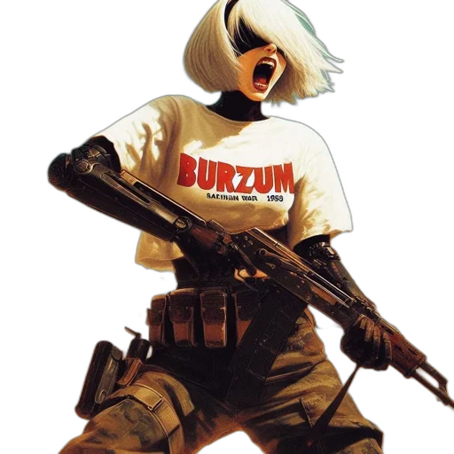 weapon, jacket, concept art, cyberpunk transparent PNG cut-out