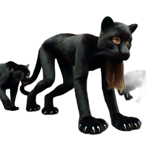 animal, creature, concept art, 3d render transparent PNG cut-out
