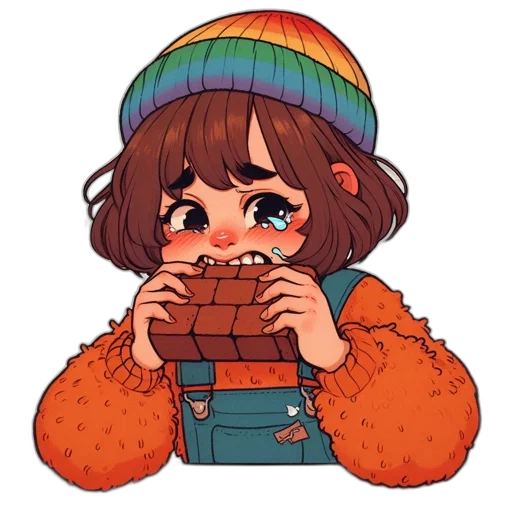 hat, jacket, food, creature transparent PNG cut-out