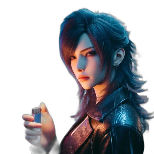 jacket, face, weapon, concept art transparent PNG cut-out