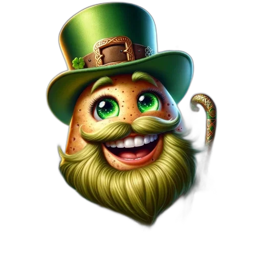 hat, staff, face, fantasy art transparent PNG cut-out