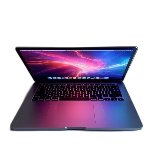 3d render, new, inch, macbook transparent PNG cut-out