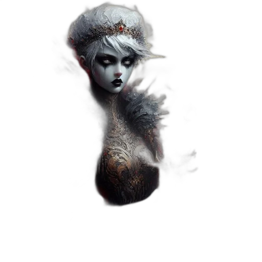 creature, mask, crown, face transparent PNG cut-out