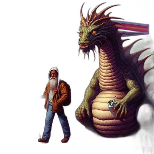 dragon, creature, concept art, fantasy art transparent PNG cut-out