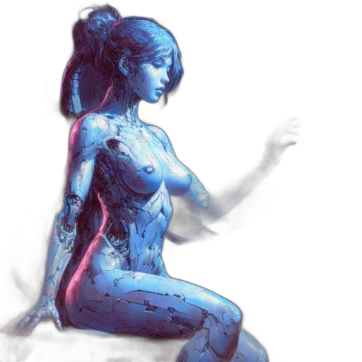 robot, dress, concept art, fantasy art transparent PNG cut-out