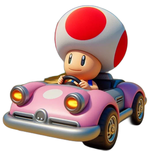 car, hat, 3d render, concept art transparent PNG cut-out