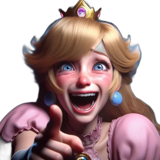 crown, face, concept art, 3d render transparent PNG cut-out