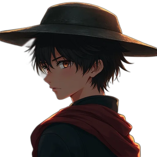 hat, staff, face, mask transparent PNG cut-out