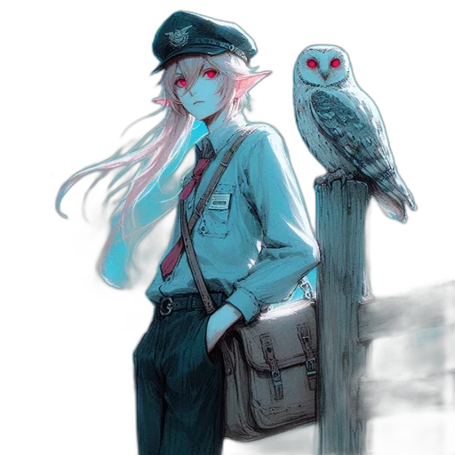 jacket, staff, concept art, watercolor transparent PNG cut-out