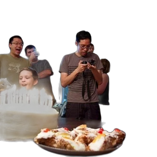food, staff, crown, face transparent PNG cut-out