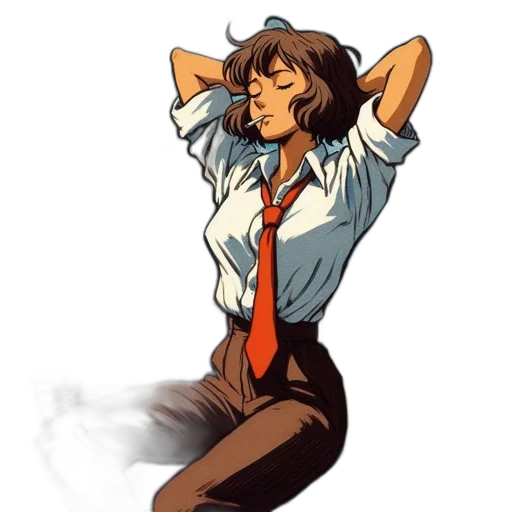 staff, jacket, dress, concept art transparent PNG cut-out