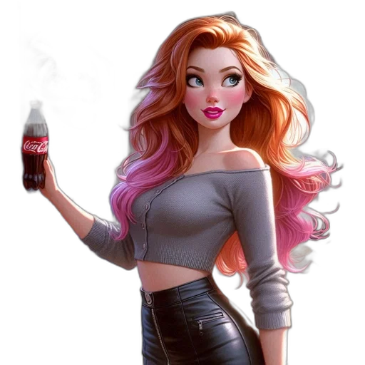 bottle, dress, fantasy art, concept art transparent PNG cut-out