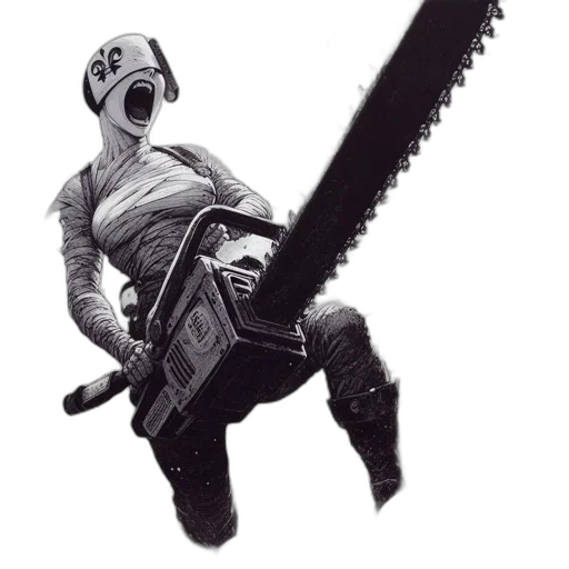 sword, weapon, staff, robot transparent PNG cut-out