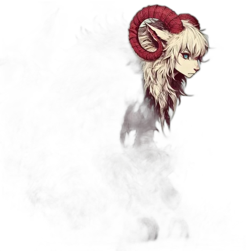 dragon, creature, mask, hair transparent PNG cut-out