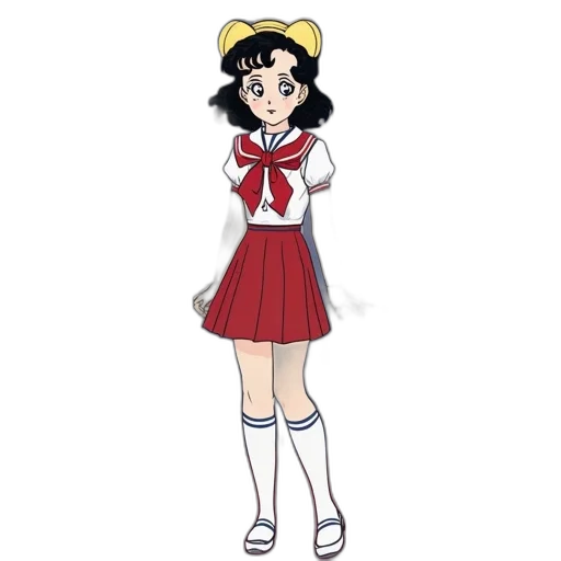 dress, staff, anime, cartoon transparent PNG cut-out
