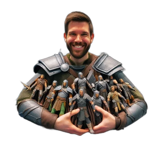 jacket, weapon, staff, crown transparent PNG cut-out