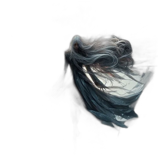 hair, mask, dragon, creature transparent PNG cut-out