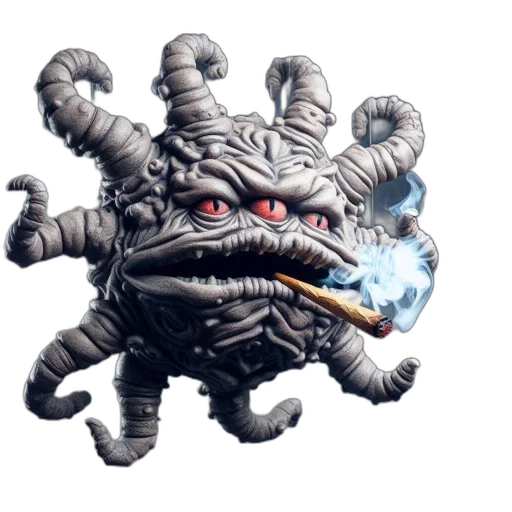 creature, staff, dragon, weapon transparent PNG cut-out