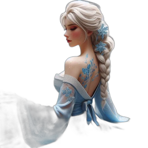 dress, jewelry, crown, fantasy art transparent PNG cut-out