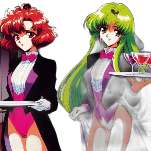 vaporwave, concept art, anime, neon transparent PNG cut-out