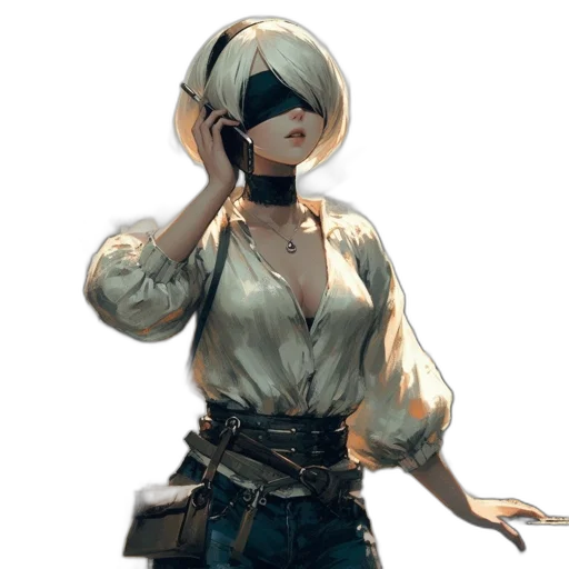 mask, robot, jacket, staff transparent PNG cut-out
