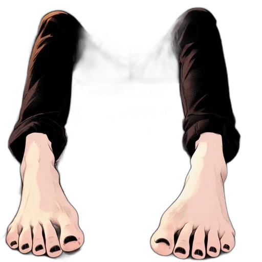 shoes, creature, hair, mask transparent PNG cut-out
