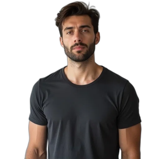 jacket, face, staff, hair transparent PNG cut-out