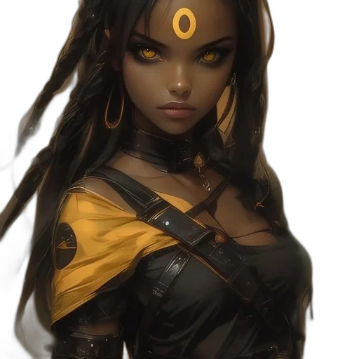 face, weapon, staff, fantasy art transparent PNG cut-out