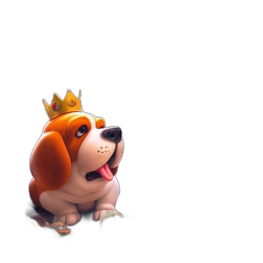 crown, animal, creature, staff transparent PNG cut-out