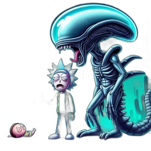creature, robot, concept art, pixel art transparent PNG cut-out