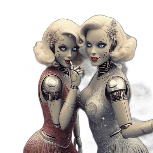 robot, concept art, comic book art, fantasy art transparent PNG cut-out