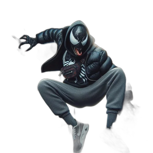 jacket, mask, creature, concept art transparent PNG cut-out