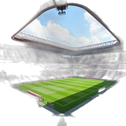 3d render, concept art, interior, stade transparent PNG cut-out