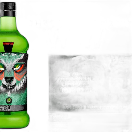 bottle, 3d render, photorealistic, concept art transparent PNG cut-out