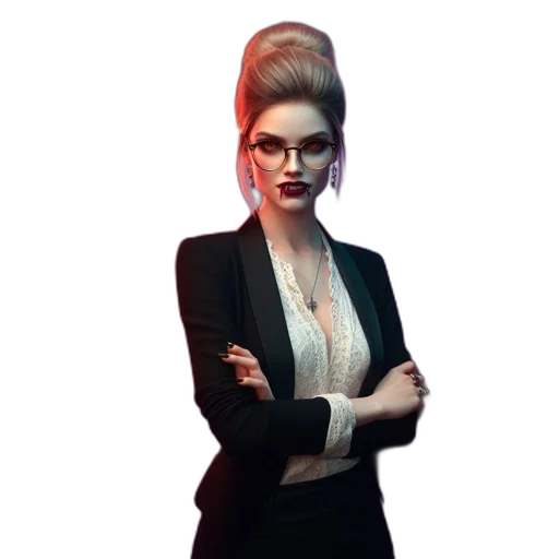 staff, jacket, dress, jewelry transparent PNG cut-out