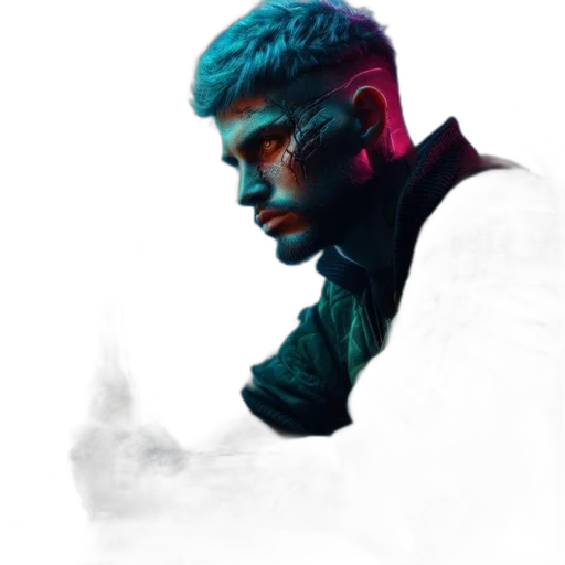 jacket, face, mask, robot transparent PNG cut-out