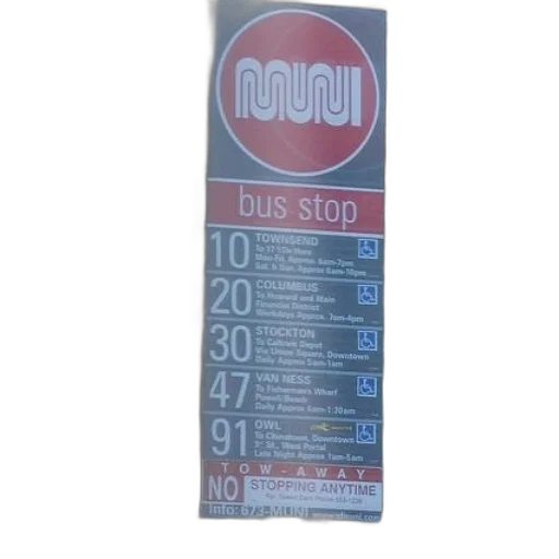bus, stop, sign, number transparent PNG cut-out