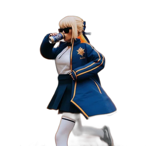 jacket, weapon, bottle, staff transparent PNG cut-out