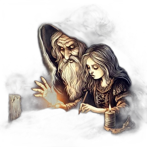 fantasy art, concept art, watercolor, pixel art transparent PNG cut-out
