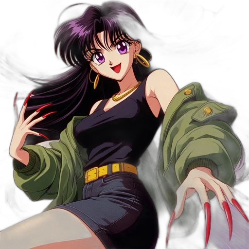 anime, concept art, vaporwave, pixel art transparent PNG cut-out