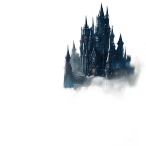 building, dragon, crown, sword transparent PNG cut-out