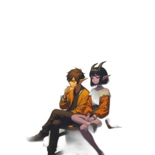 staff, jacket, sword, hat transparent PNG cut-out