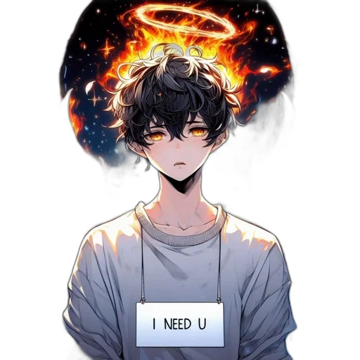 staff, face, anime, pixel art transparent PNG cut-out