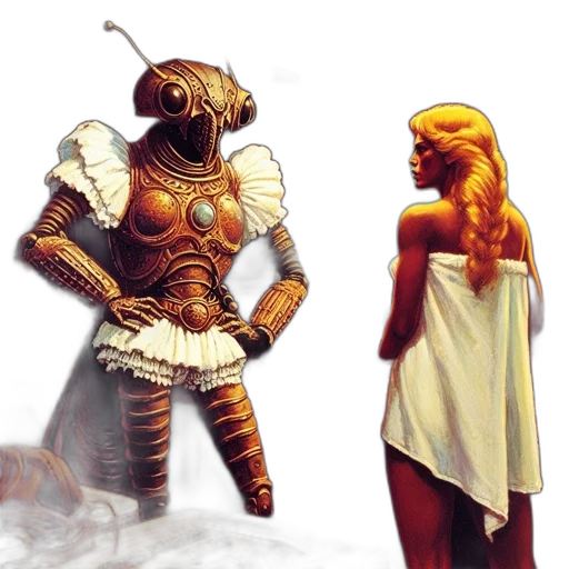 concept art, fantasy art, 3d render, comic book art transparent PNG cut-out