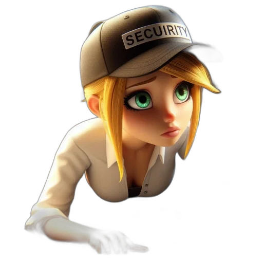 staff, hat, face, robot transparent PNG cut-out